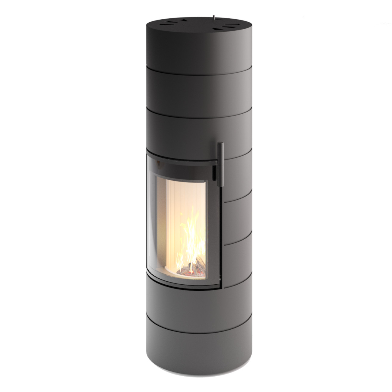 Titan Schwarz Speicherkaminofen 7KW
