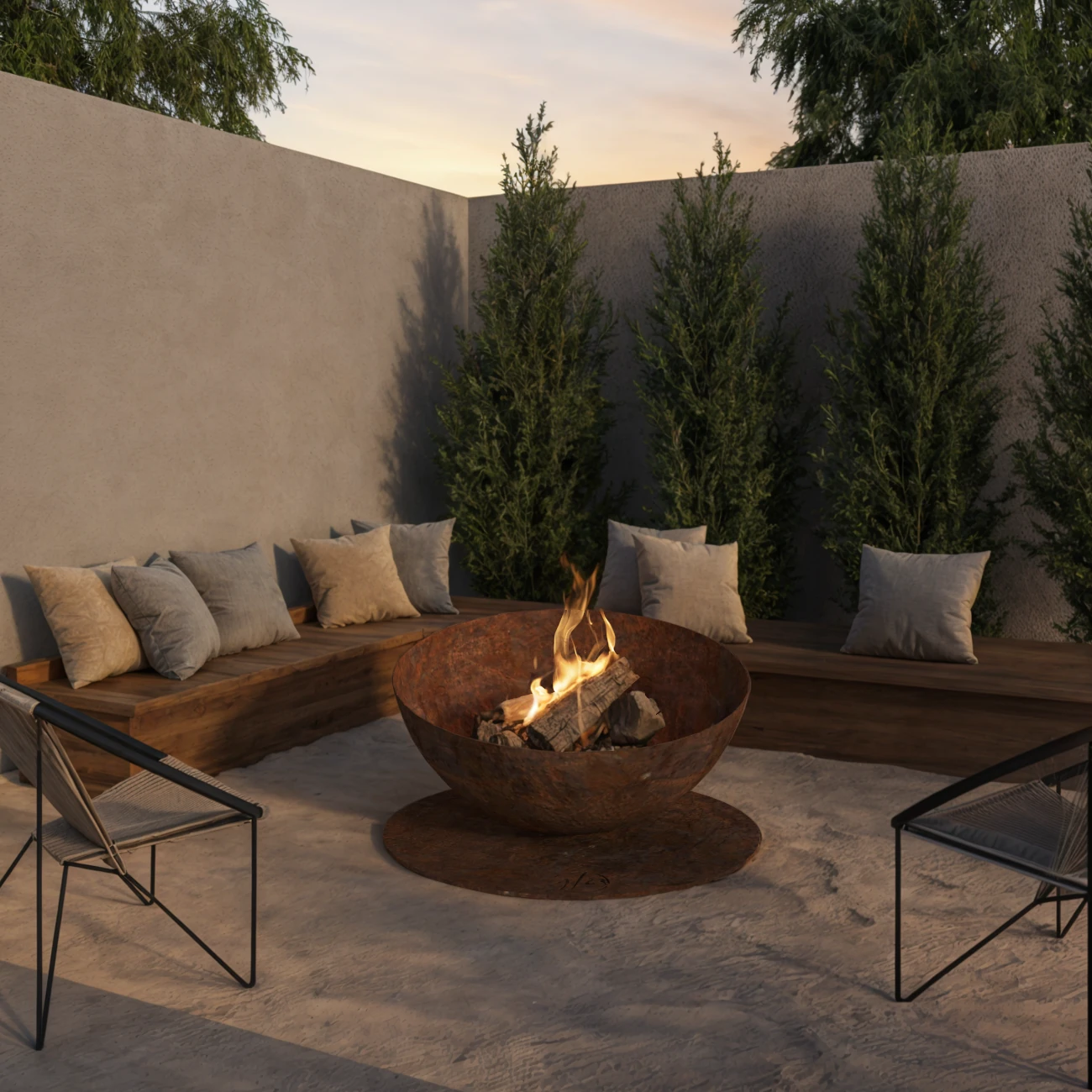 Solace Designer Feuerschale Gartenkamin Solace Designer Feuerschale Gartenkamin