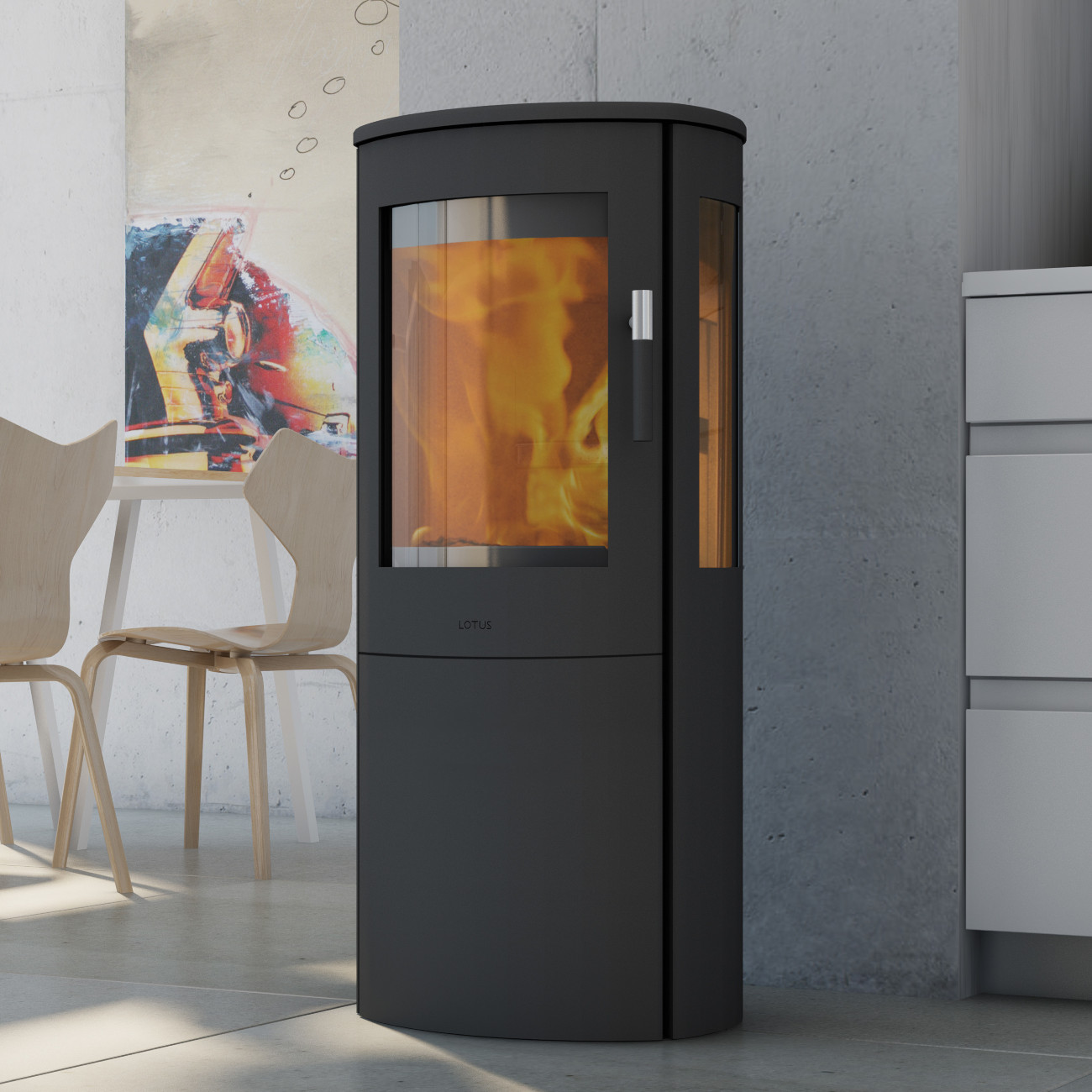 lotus-mira4-int4 Mira 4 Panorama Kaminofen 5kW