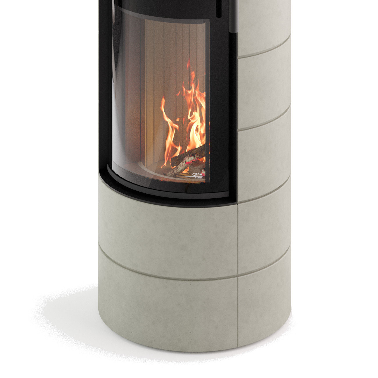 Titan Roh Beton Speicherkaminofen 7KW