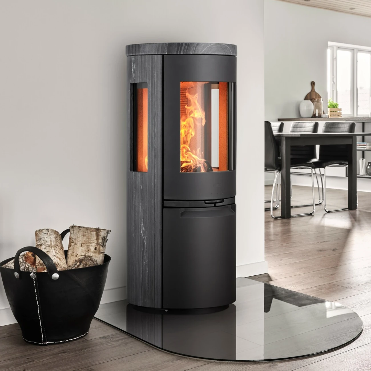 Heta Scan-Line 900 Panorama Blackwood 7kW Kaminofen RLU Heta Scan-Line 900 Panorama Blackwood 7kW Kaminofen RLU