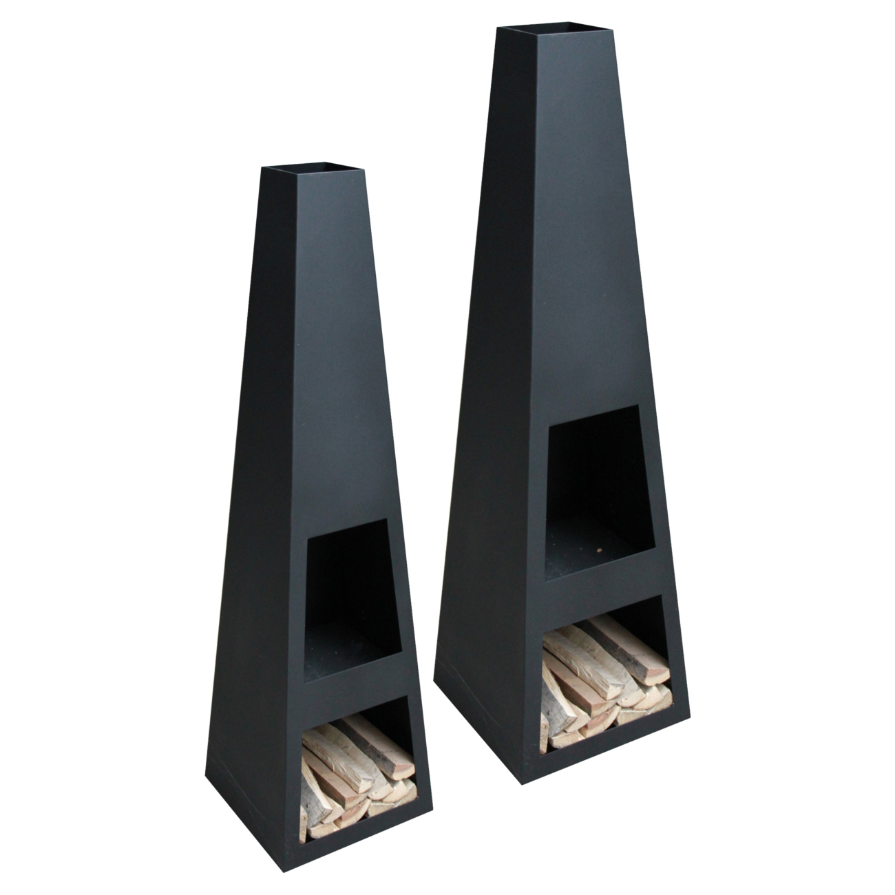 vilos-schwarz-tit Outdoor/Garten Kamin Feuersäule Vilos Schwarz