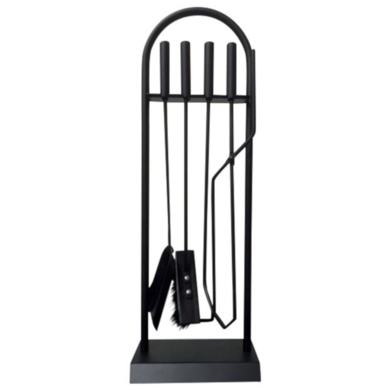 termatech_kaminbesteck_12_tit Elegantes Kaminbesteck 12 - 5 Teilig in Schwarz