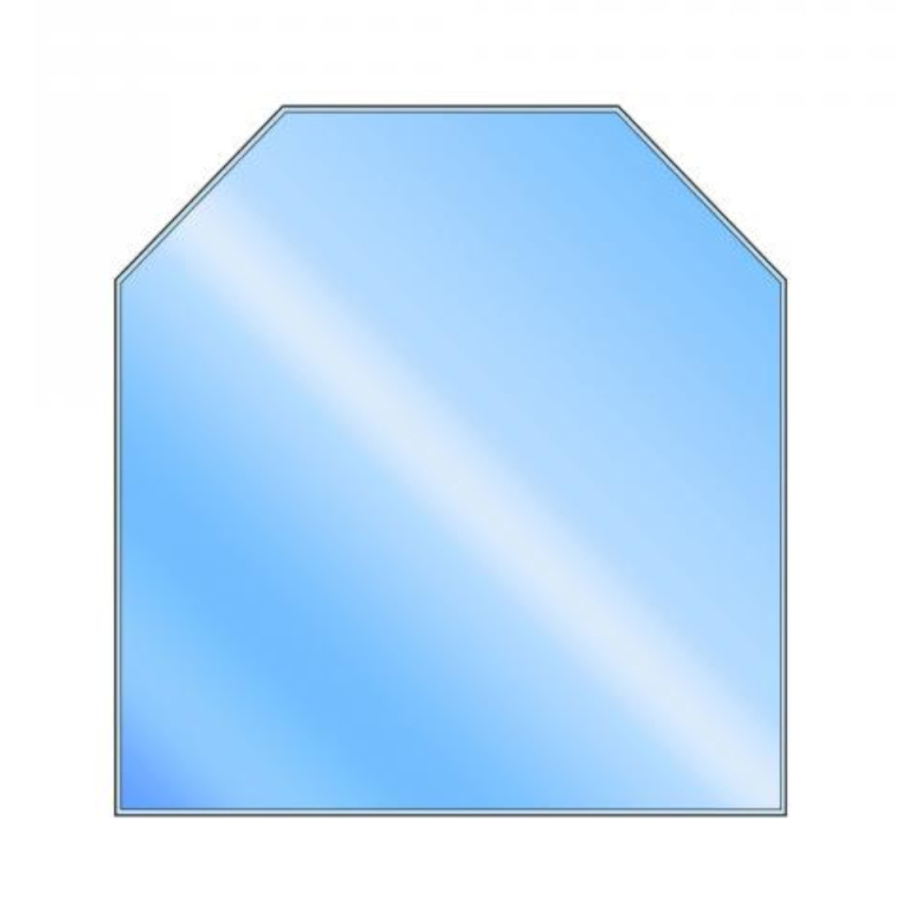 Glasbodenplatte Sechseck 1000x1200 mm Glasbodenplatte Sechseck 1000x1200 mm