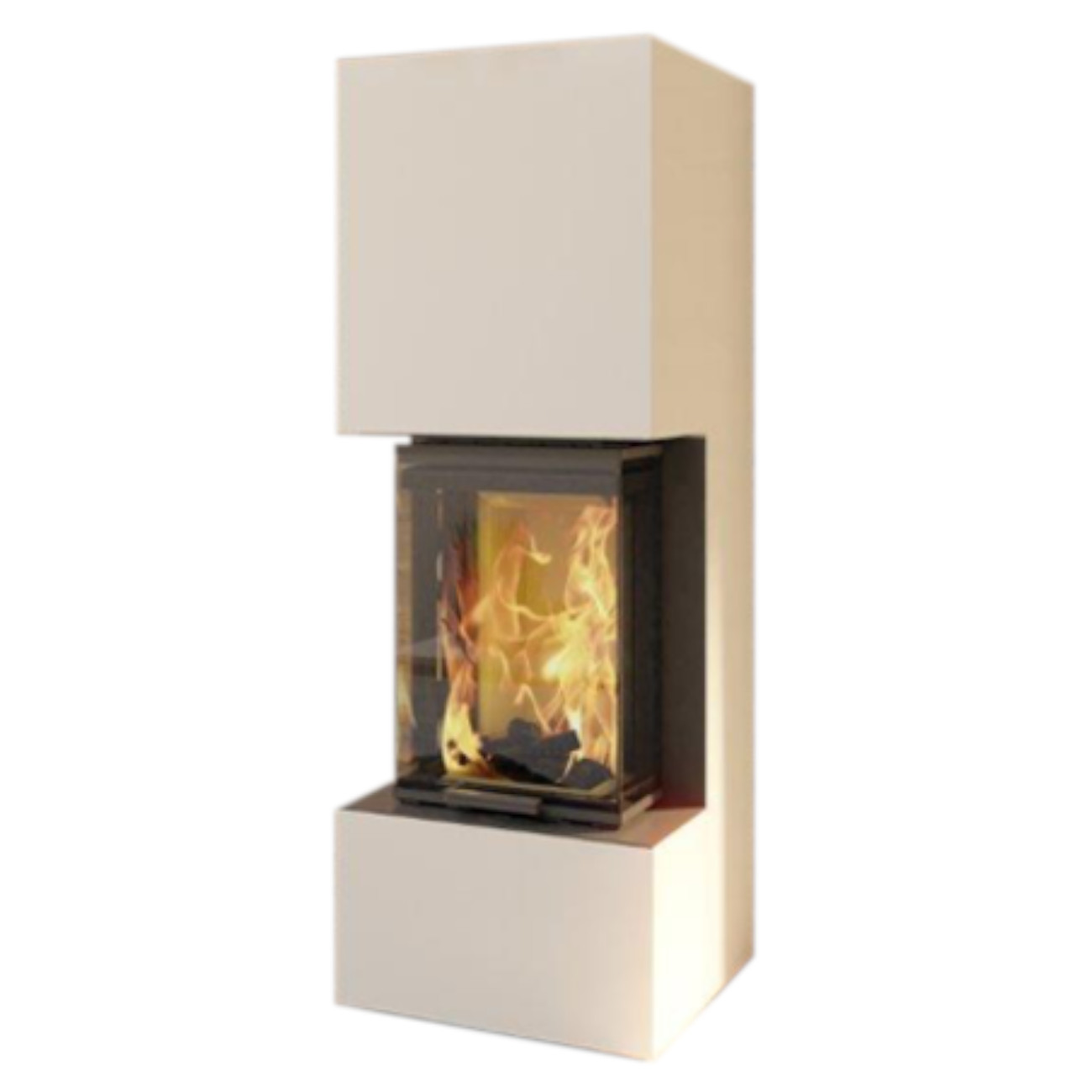 kl1000-stahl-weiss-systemkamin-kaminbausatz-web1 KL1000 Systemkamin Kaminbausatz Weiß 6kW