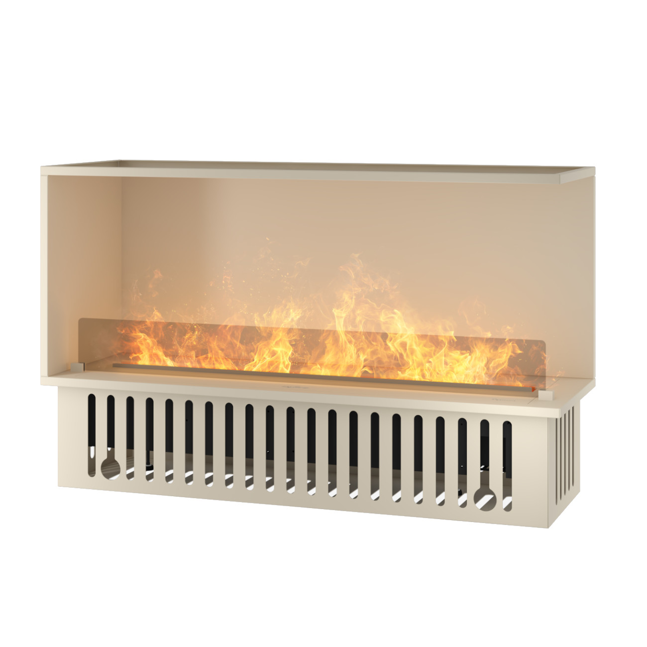 Invapo Inside R1200 Optimyst® Pearlweiß Wasserdampf Box Kamineinsatz Invapo Inside R1200 Optimyst® Pearlweiß Wasserdampf Box Kamineinsatz