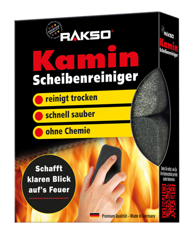 RAKSO_KAMIN_ScheibenReiniger_2_Stueck_DE Rakso Kamin-Scheibenreiniger / Kaminglasreinger / Ofenglasreiniger- 2 Stück
