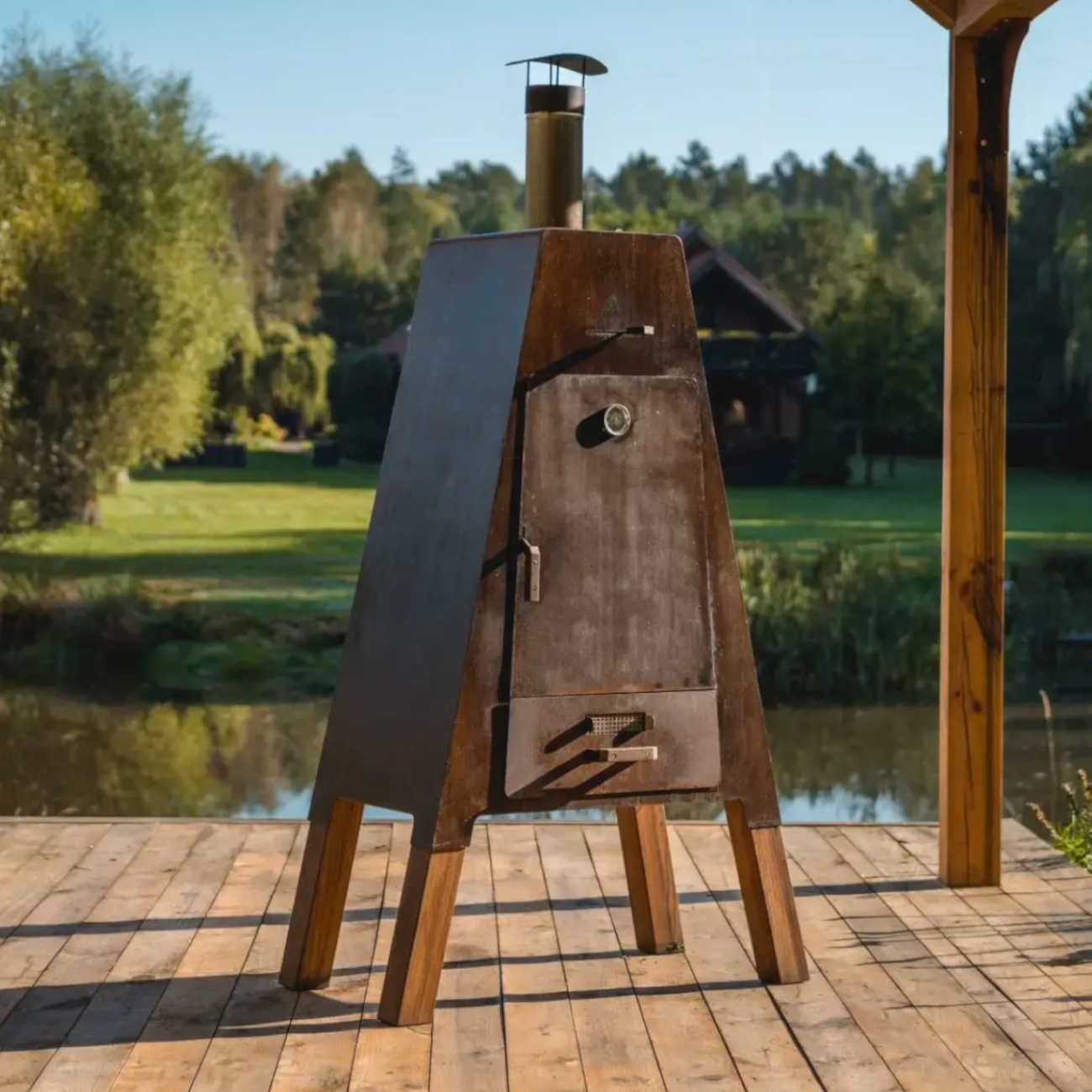 masuria-smoker-r-ucherofen-r-ucherkammer-schwarz-web5 Smoker Räucherofen Schwarz