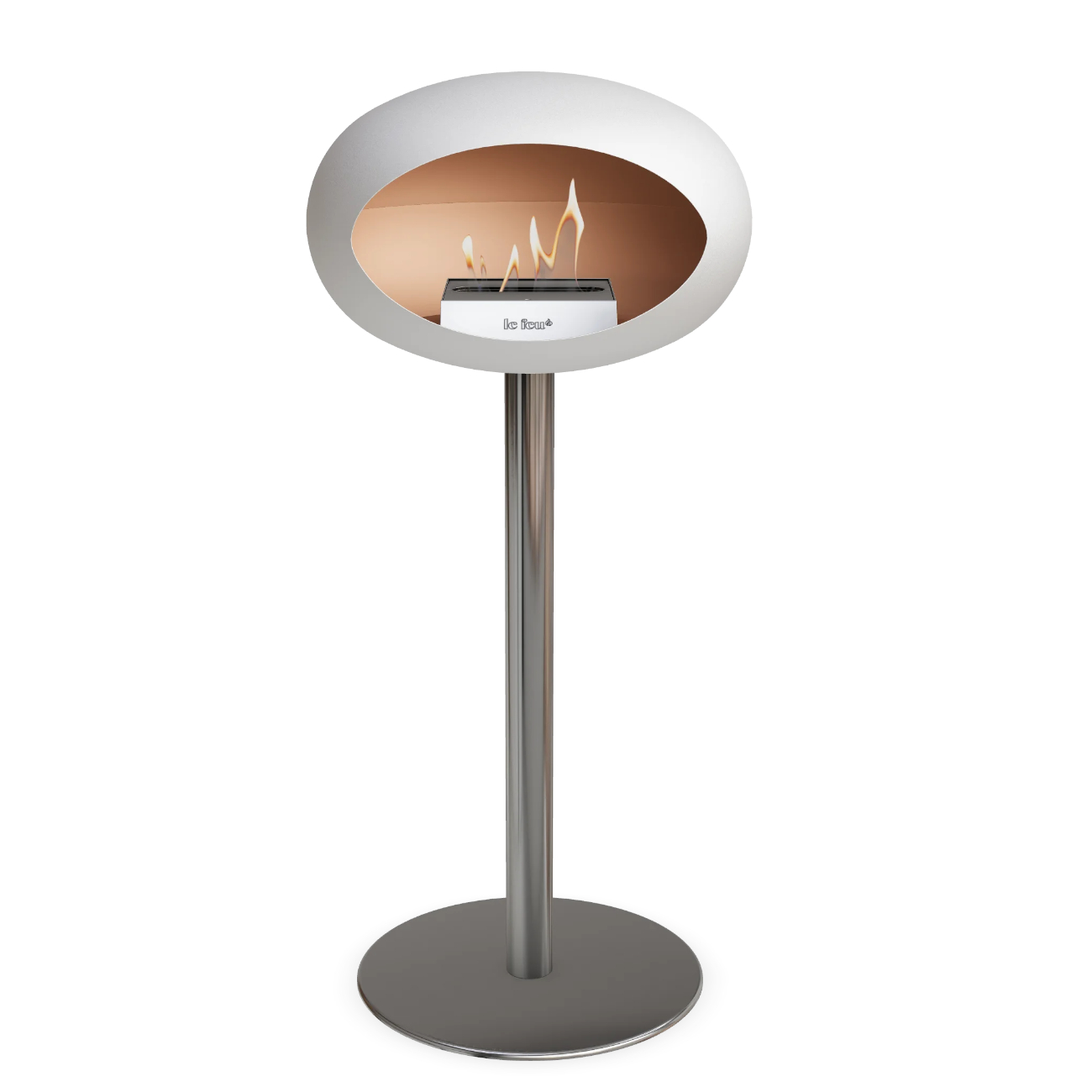 Le Feu Ground Steel High Plus Weiß Ethanolkamin Le Feu Ground Steel High Plus Weiß Ethanolkamin