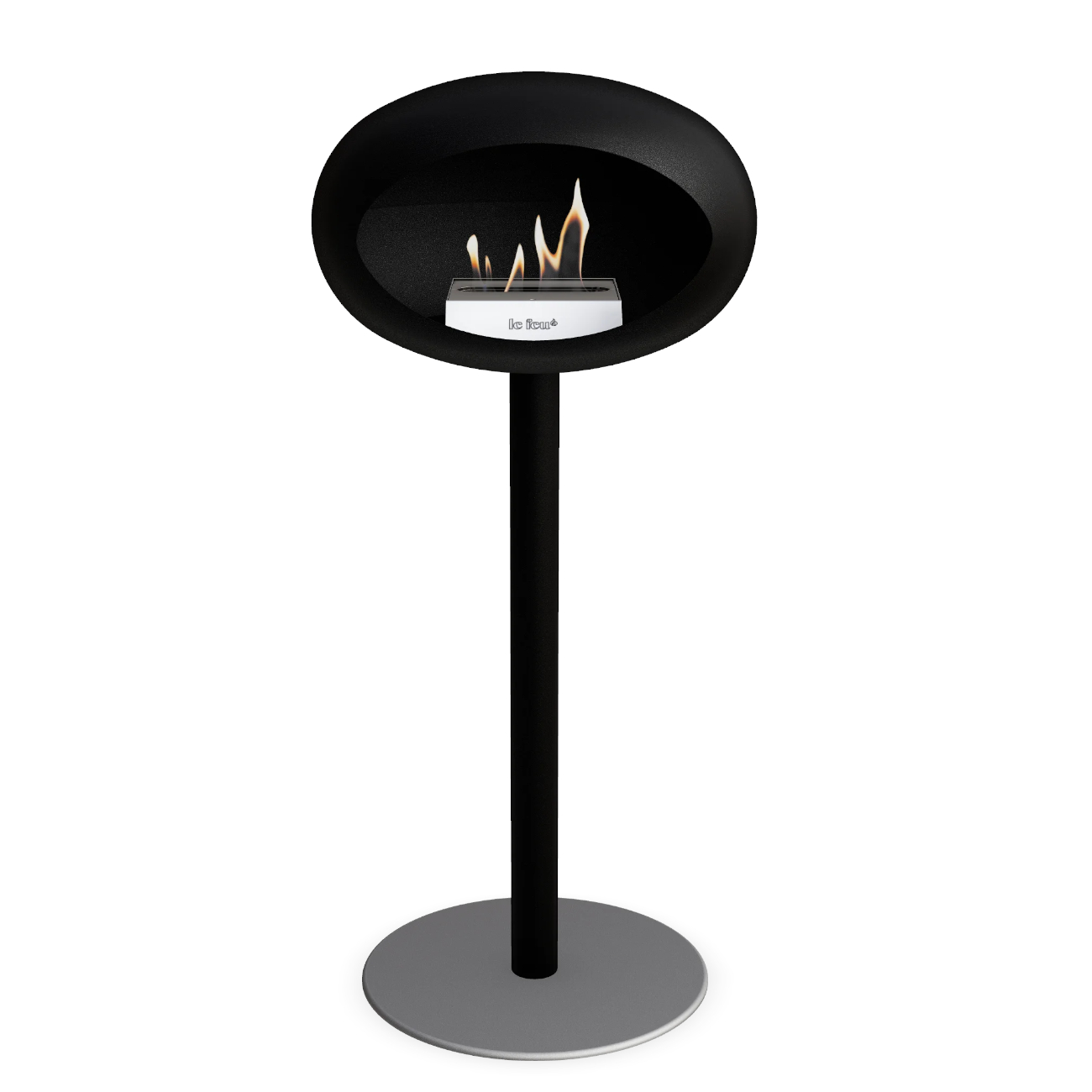 Le Feu Ground Steel High Plus Schwarz Ethanolkamin