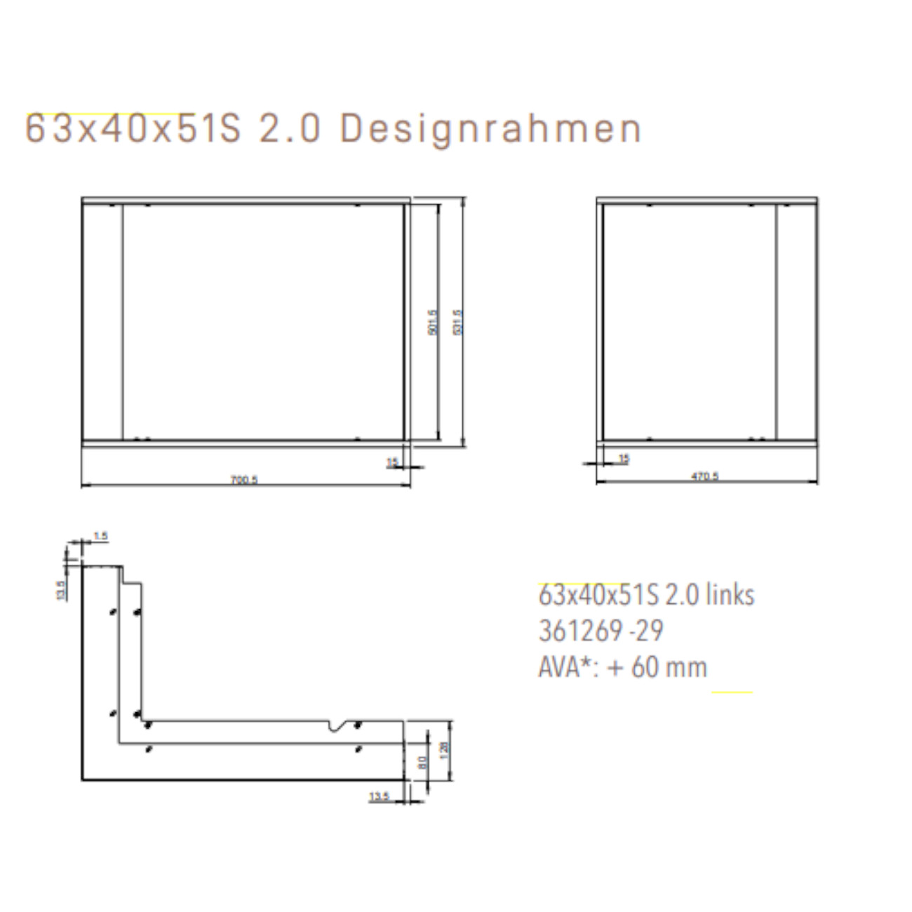 eck-kamineinsatz-63x40x51S-Links-designrahmen