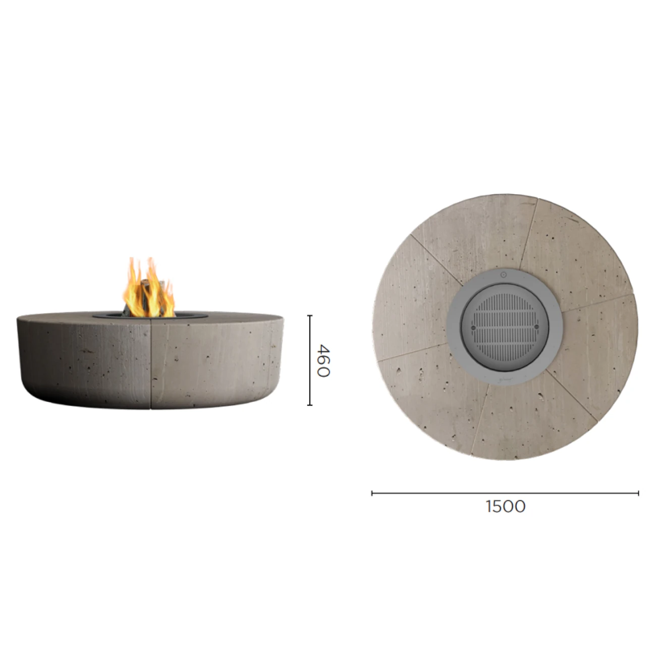 Zarzuela Designer Feuerschale und Barbecue