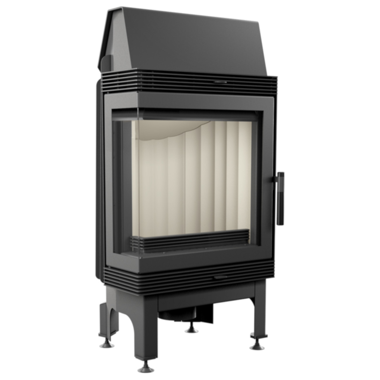 blanka-8-links-verglast Blanka 8 Warmluft Kamineinsatz 8kW Links Verglast