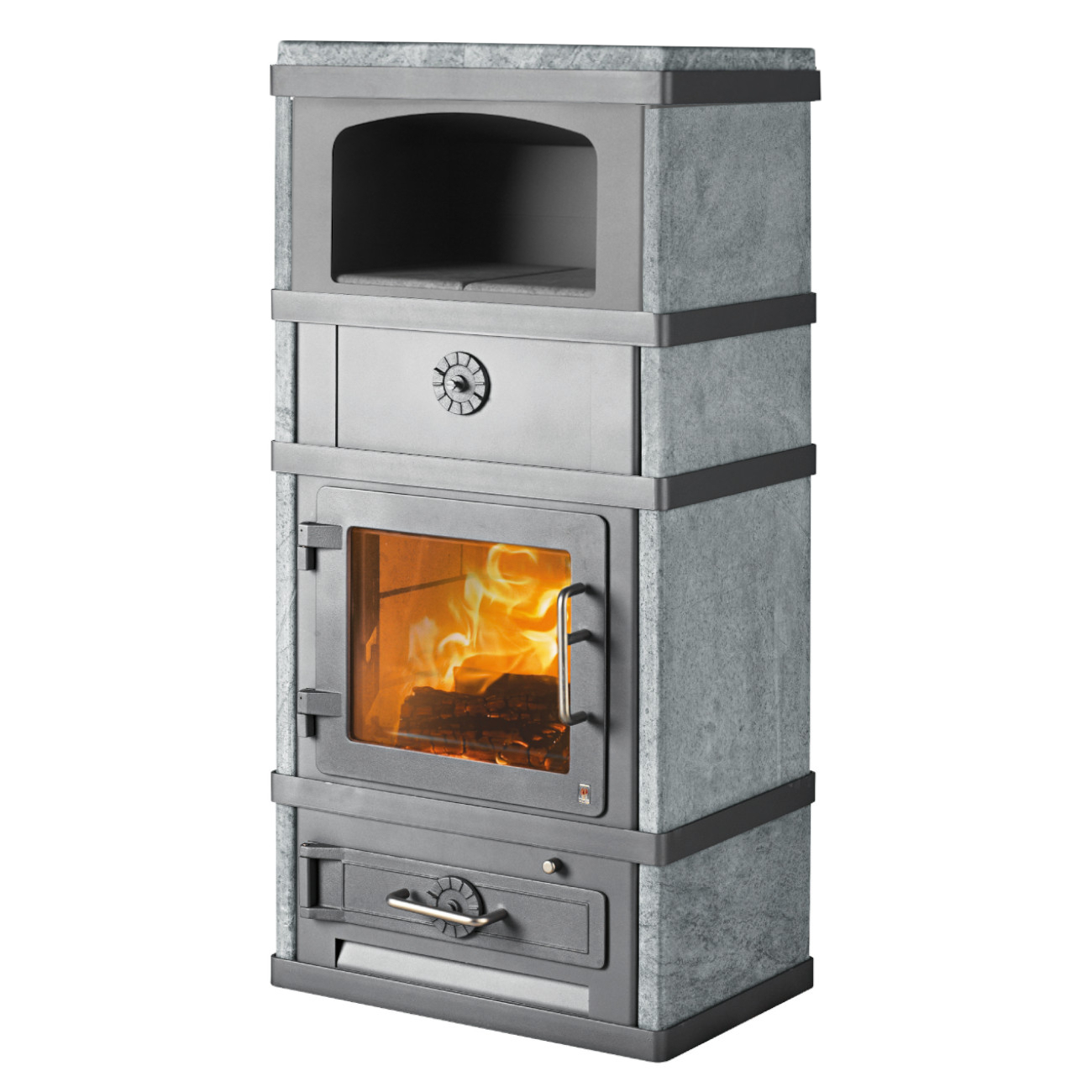 lotus-kaminofen-2080-warmhaltefach-grau-mit-topplatte