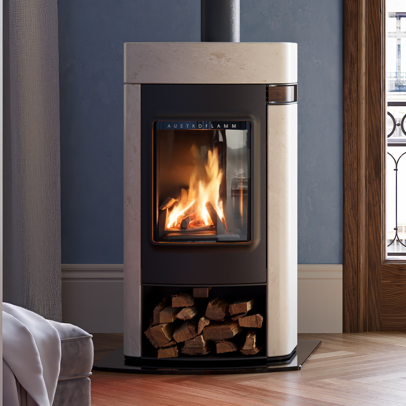 Elise Velvet Ivory Speicherofen 7kW RLU Elise Velvet Ivory Speicherofen 7kW RLU
