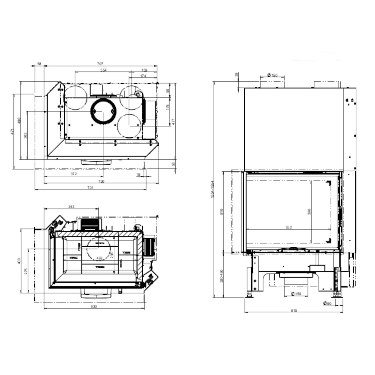 eck-kamineinsatz-63x40x51S-Links-masse