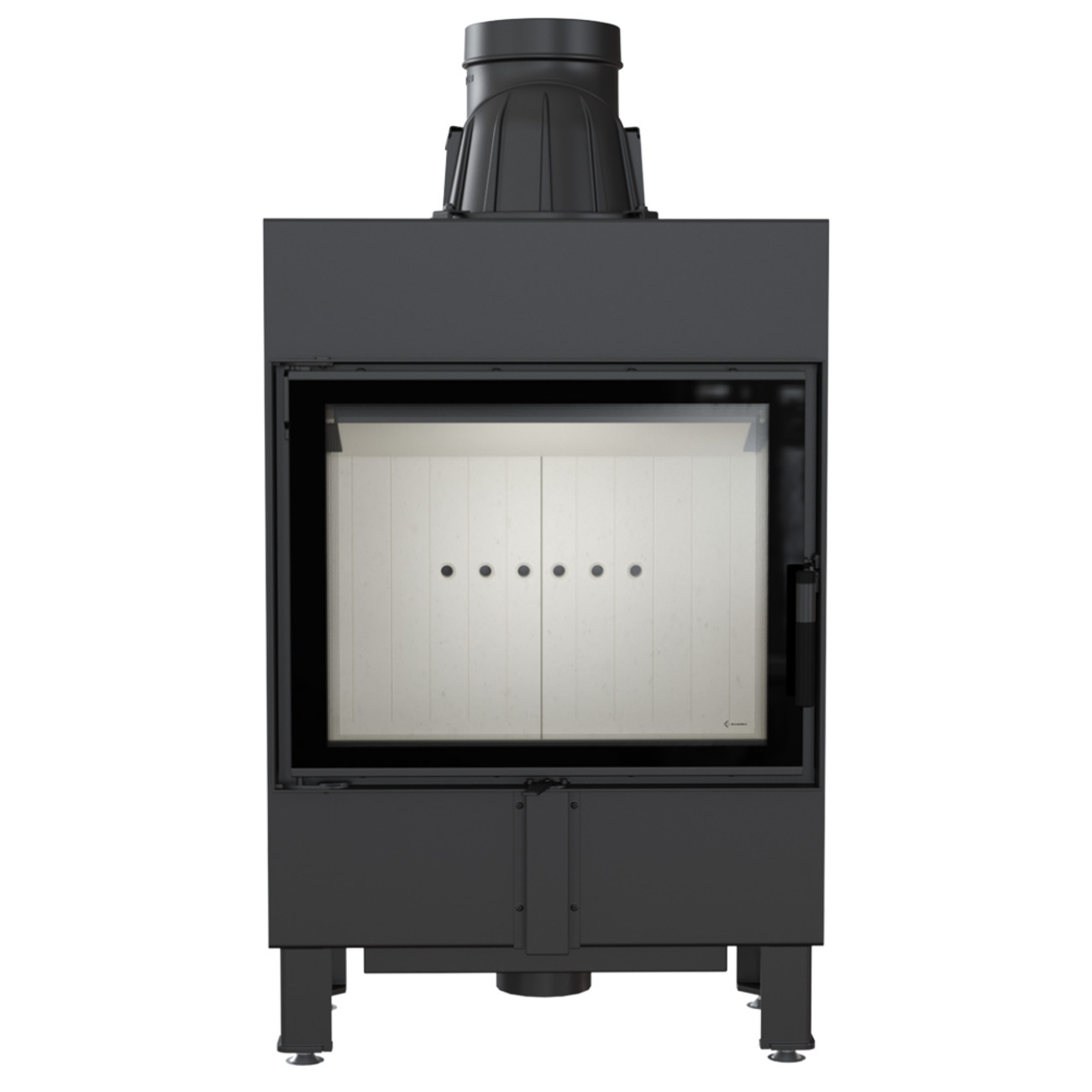 lucy-12-slim-front Lucy 12 Slim Warmluft Kamineinsatz 8kW