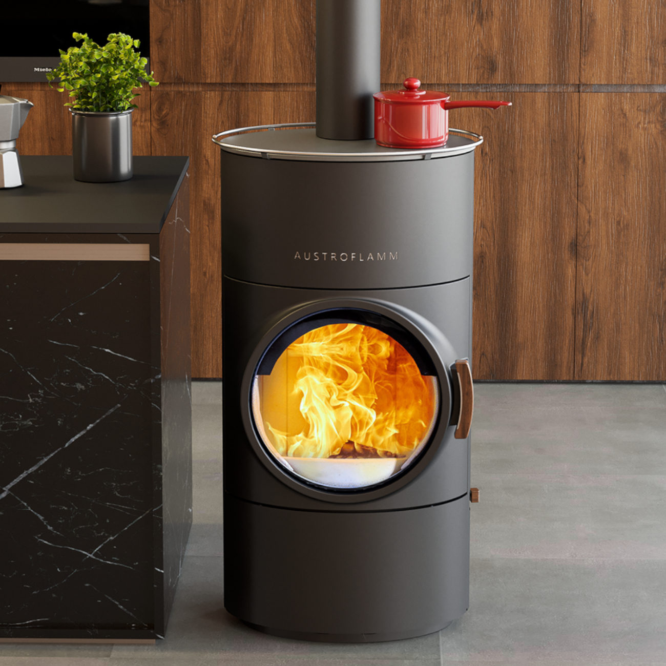clou_compact_cook_kochplatte_kaminofen_austroflamm_web1 Clou Compact Cook 6kW Kaminofen DIBt Gussgrau