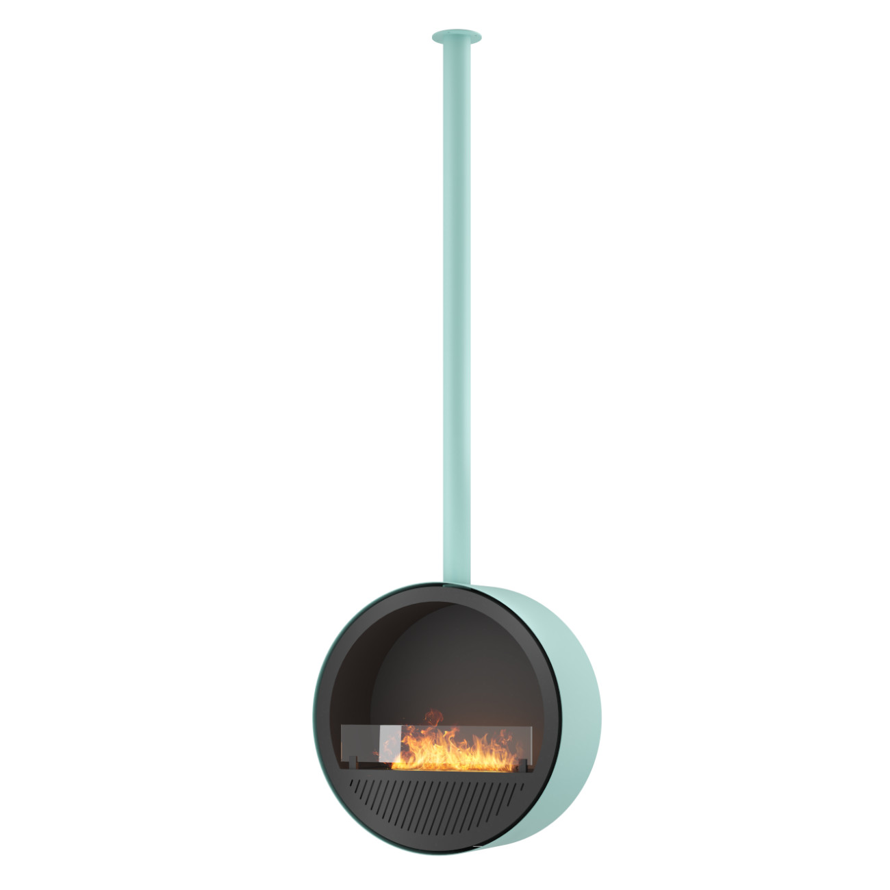 Incyrcle Slim Line Mint-Grün Schwarz Decken Ethanol Kamin Incyrcle Slim Line Mint-Grün Schwarz Decken Ethanol Kamin
