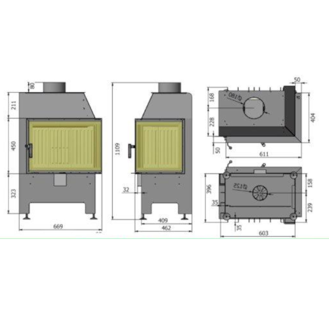 Kamineinsatz_Hajduk_Heatro_55P_Masszeichnung