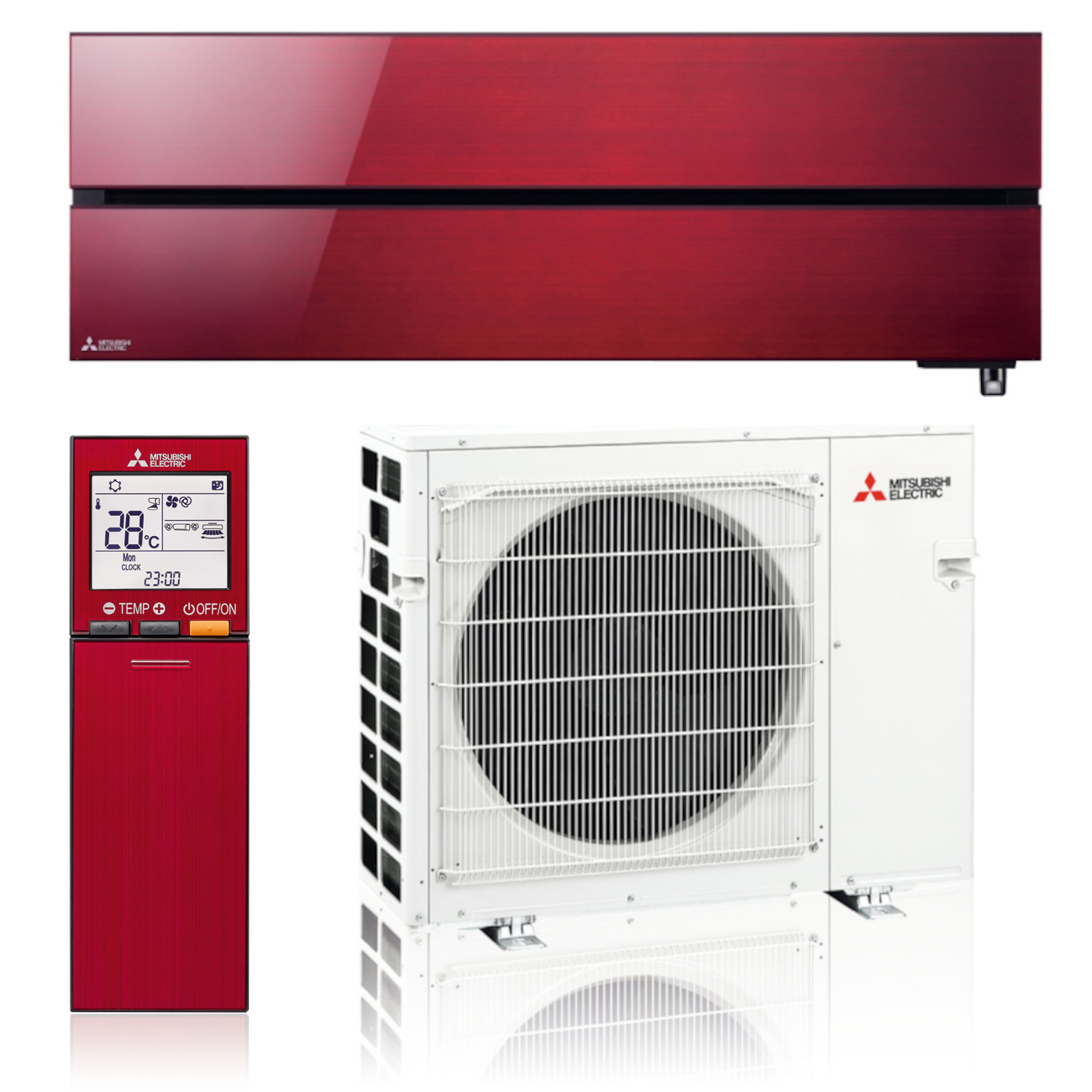 Diamond Ruby Red 5 kW Klimaanlage Mitsubishi Electric