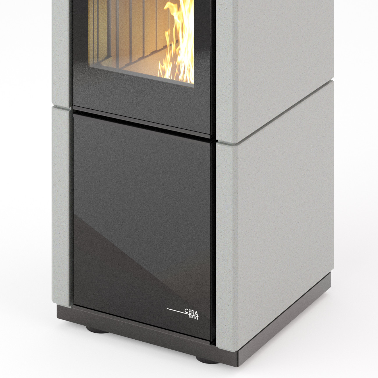 Conte Mini Eck Natur Thermotte Speicher Kaminofen 5KW RLU