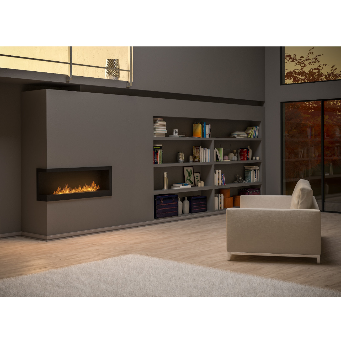 CORNER L1200 Ethanolkamin Einbaukassette Ecke Links