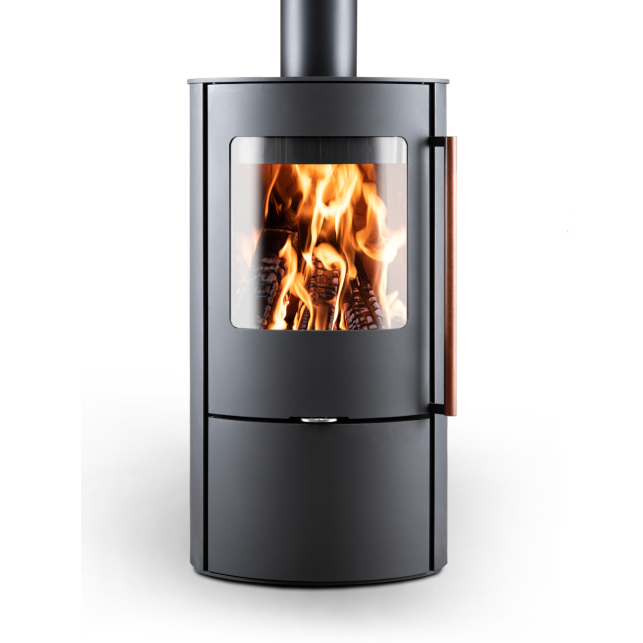 Holzofen Kaminofen Carino Stahl Novaline Holzofen Kaminofen Carino Stahl Novaline mit Holzgriff Edelstahl Frischluftzufuhr