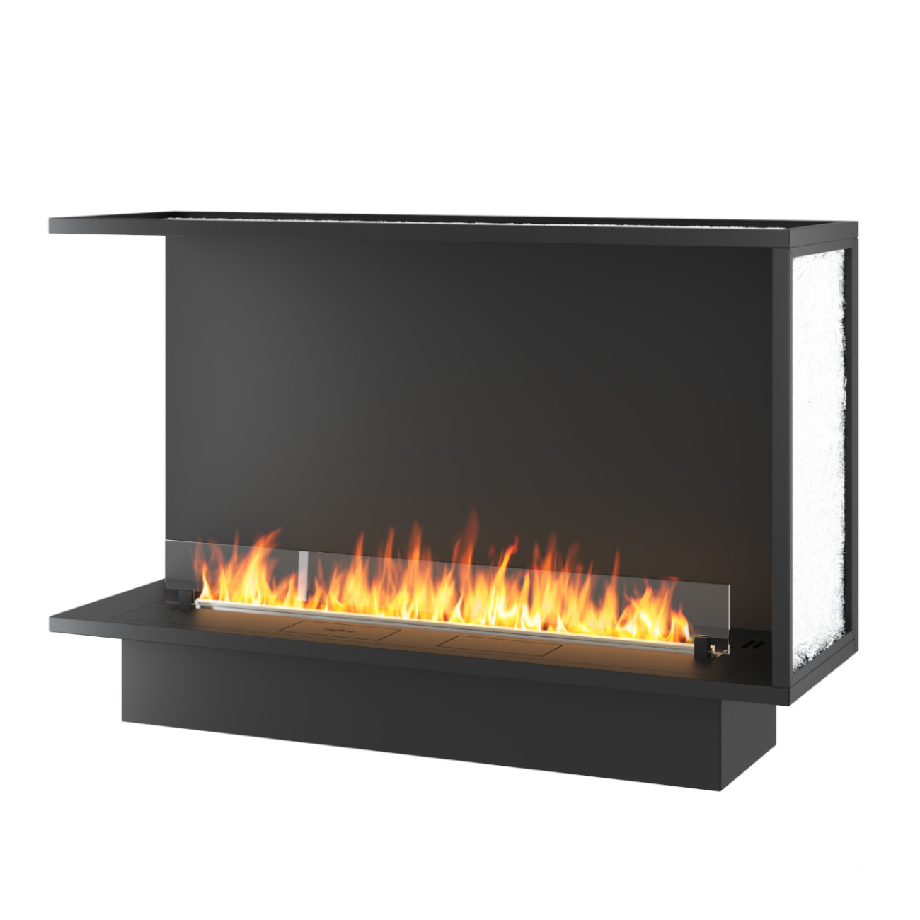 CORNER L1200 ETRONIC PREMIUM Eck-Kaminkassette Links Automatischer Ethanolbrenner CORNER L1200 ETRONIC PREMIUM Eck-Kaminkassette Links Automatischer Ethanolbrenner