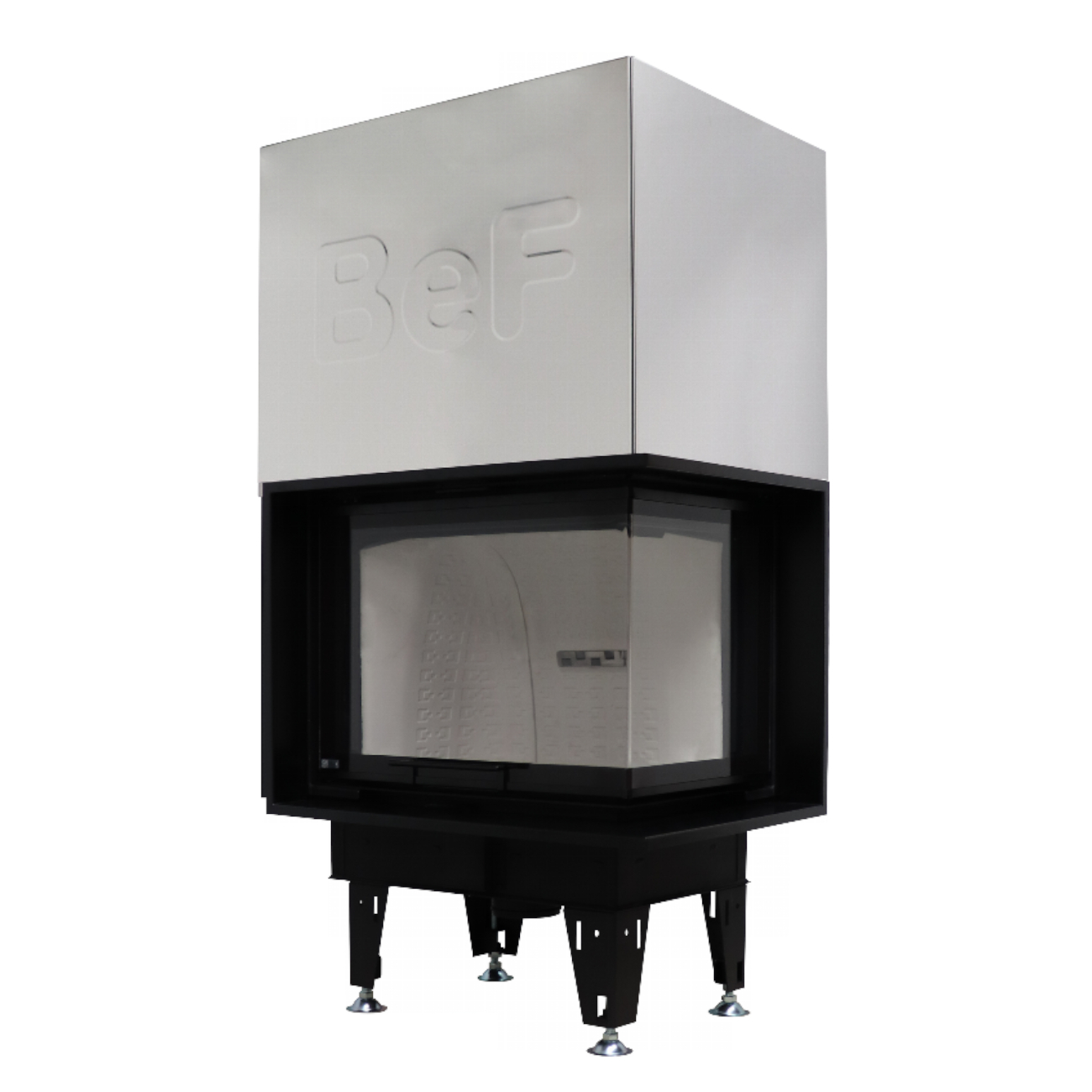 Therm V8CP Eck-Kamineinsatz Rechts 8kW Hebetür