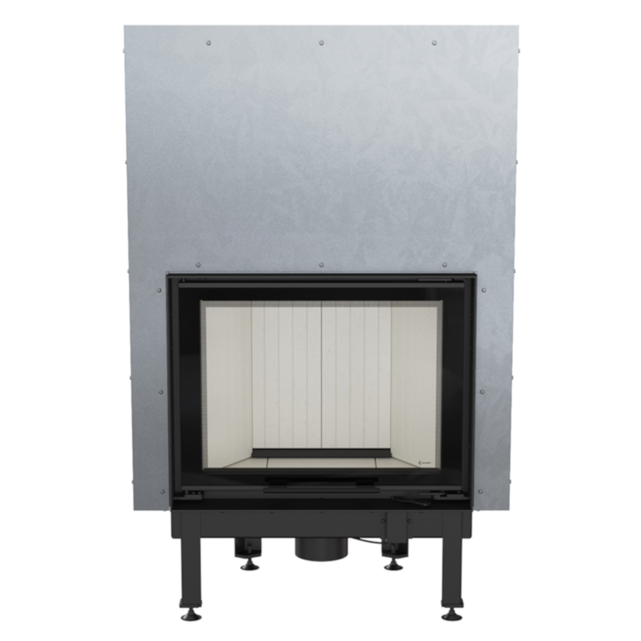nadia-10-hebetuer-front Nadia 10 Warmluft Kamineinsatz 10kW mit Hebetür