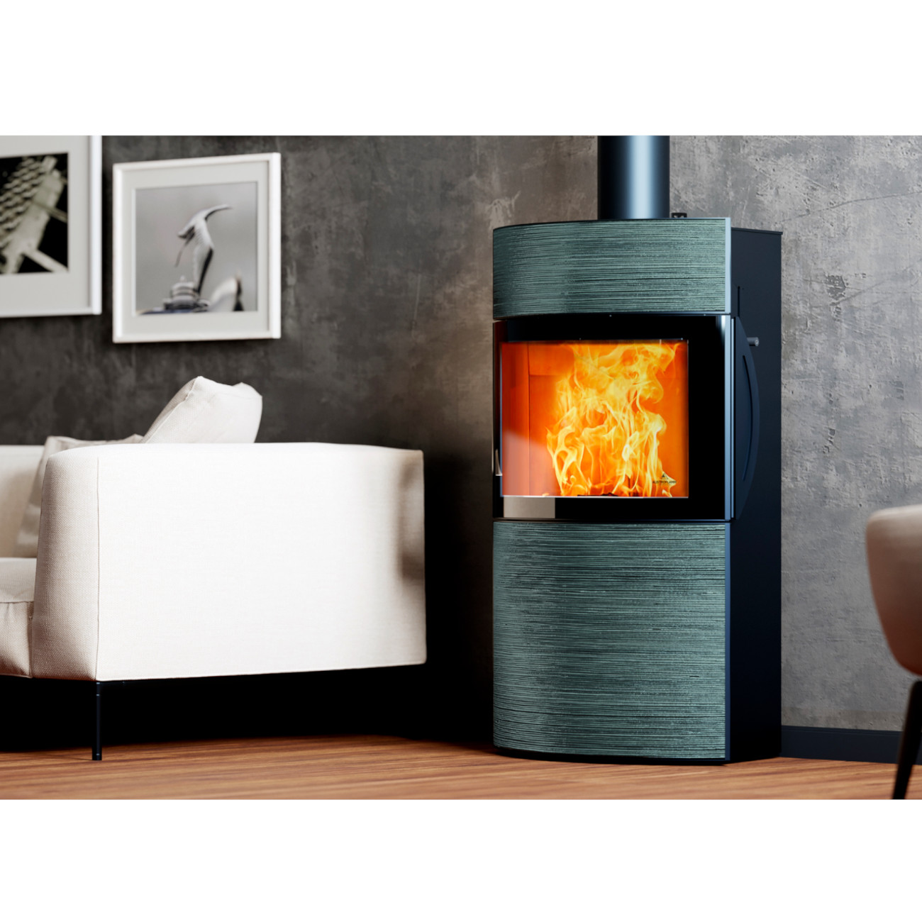 Fynn Xtra 2.0 Rille Turmalin Keramik Speicherofen 6kW RLU