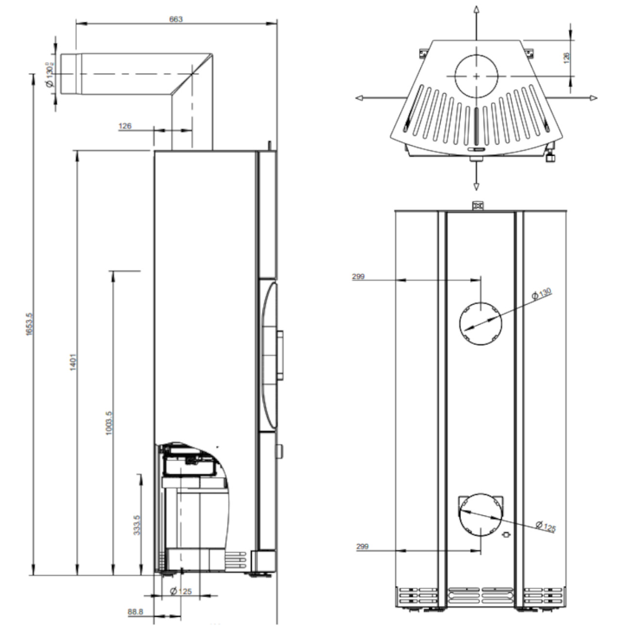 Kylie Xtra 2.0 Stahl Gussgrau Speicherofen 7kW RLU Kylie Xtra 2.0 Stahl Gussgrau Speicherofen 7kW RLU
