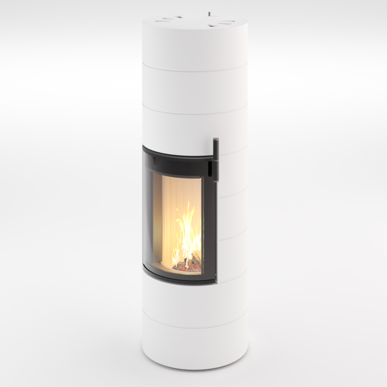 Titan Weiß Speicherkaminofen 7KW
