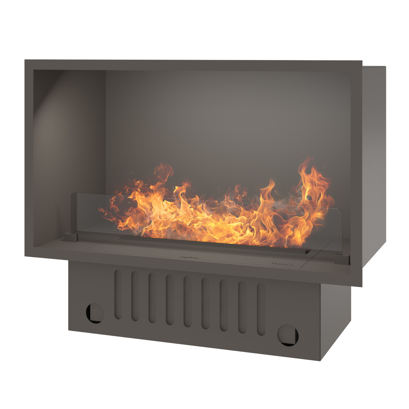 Invapo Inside 800 Optimyst® Beigegrau Wasserdampf Box Kamineinsatz