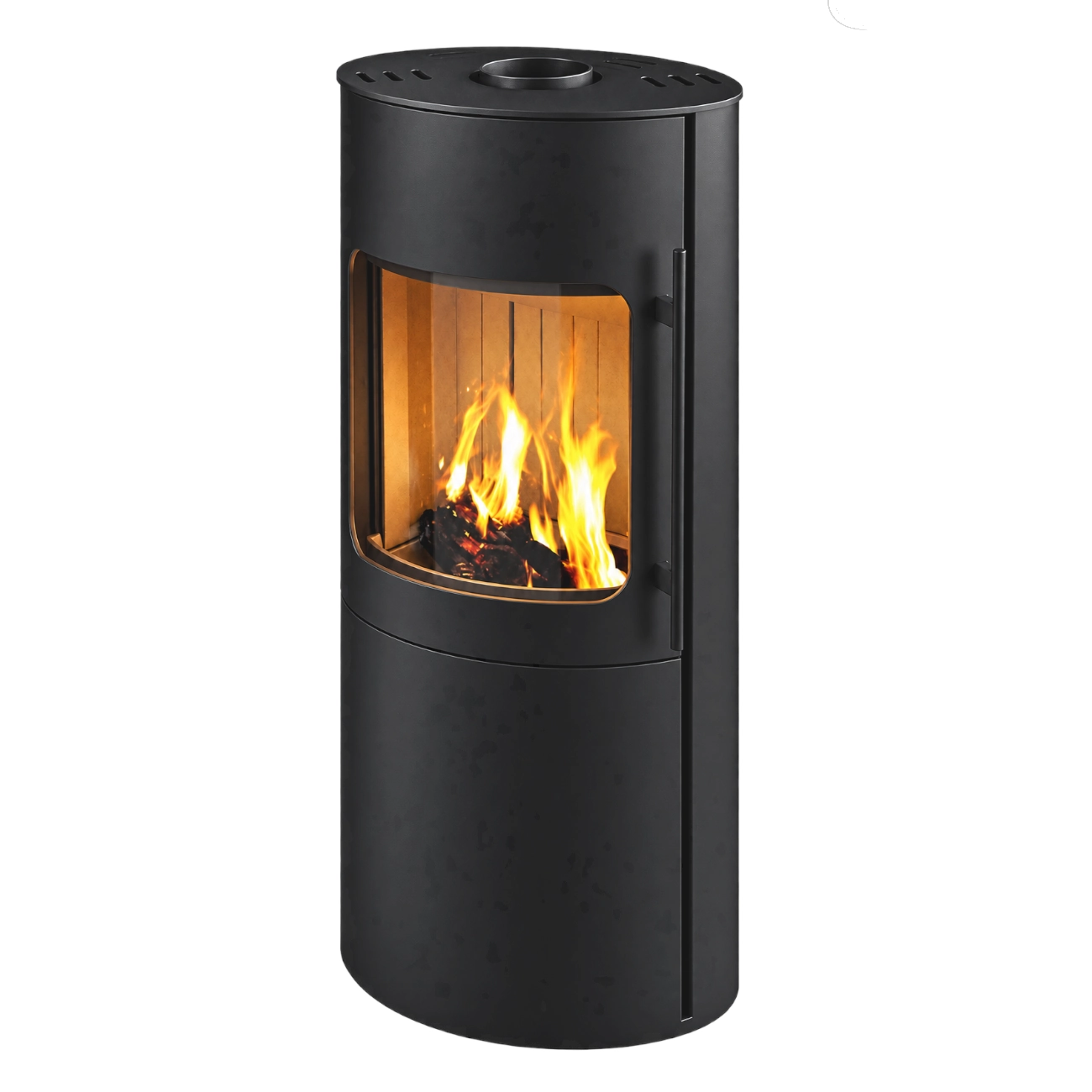 Cosmo Schwarz Kaminofen geschlossenes Holzfach 6KW