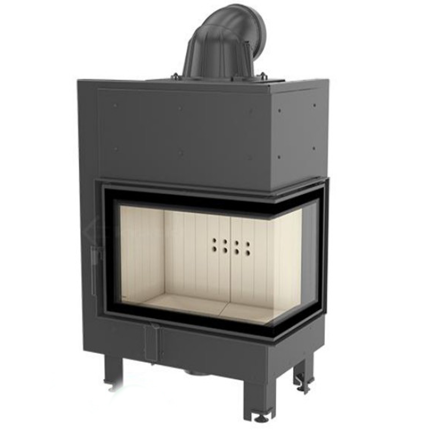 kratki-mbm-10-rechts-verglast-tit MBM Warmluft-Eckkamineinsatz Rechtsverglast 10kW