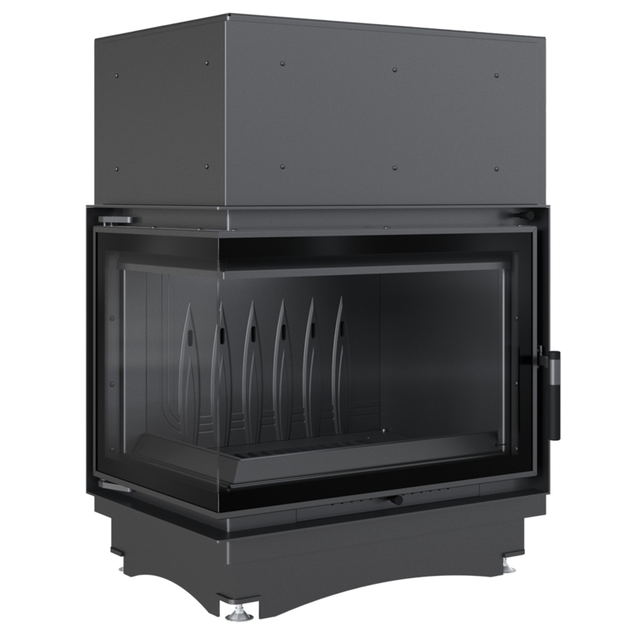 zuzia-eco-l-bs-deco-tit Zuzia Eco Deco Gusseisen Eck-Kamineinsatz 12kW Links