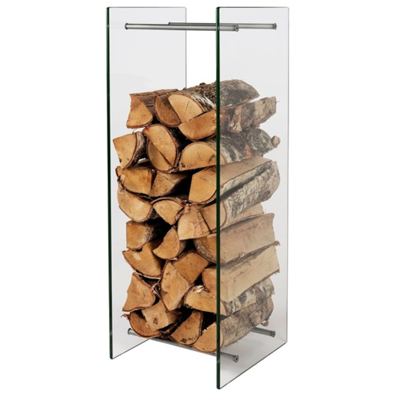 Holzständer Brennholzregal aus Glas - Woodstock Rack