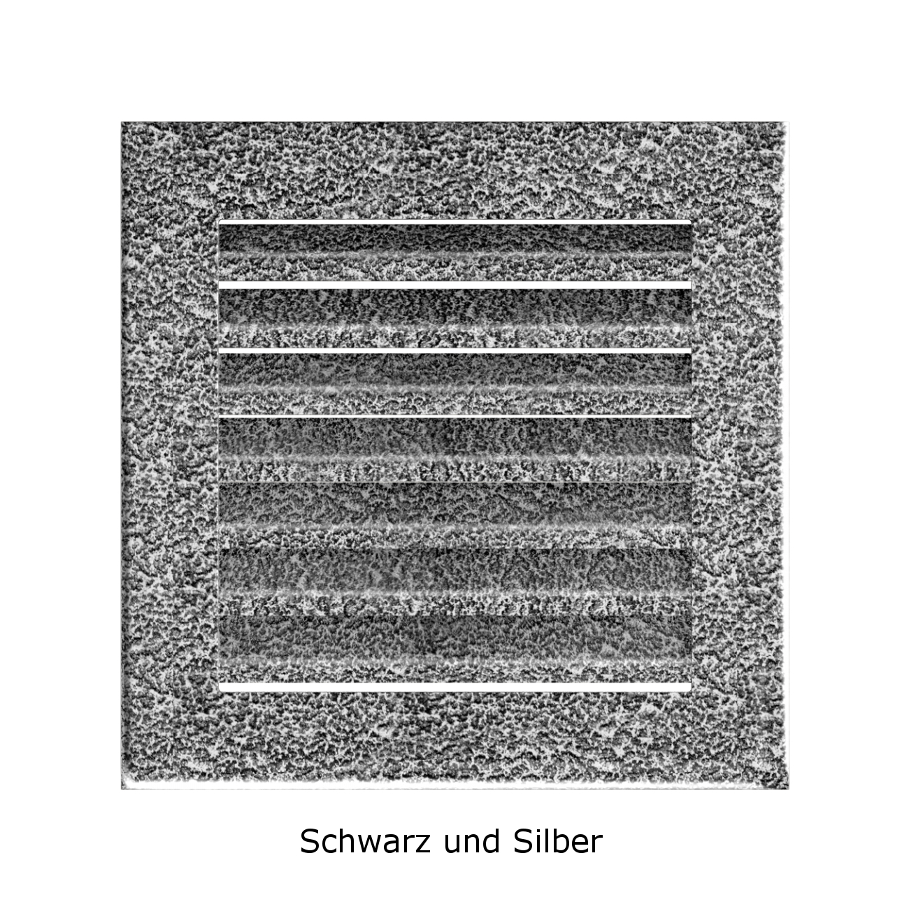 Lüftungsgitter FRESH Schwarz Silber in verschiedenen Größen