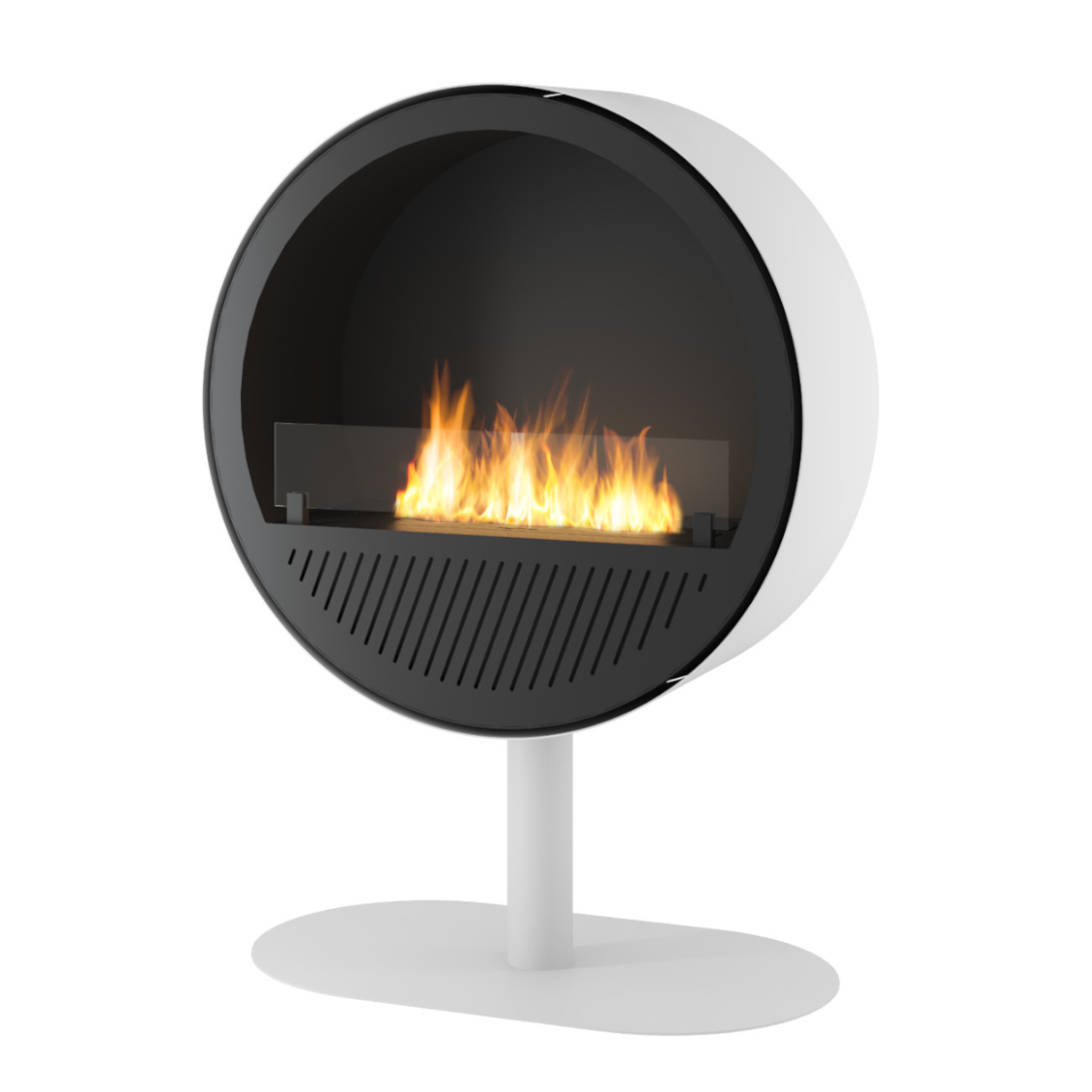 Incyrcle Slim Line Stand Schwarz Weiß Ethanol Kamin Incyrcle Slim Line Stand Schwarz Weiß Ethanol Kamin