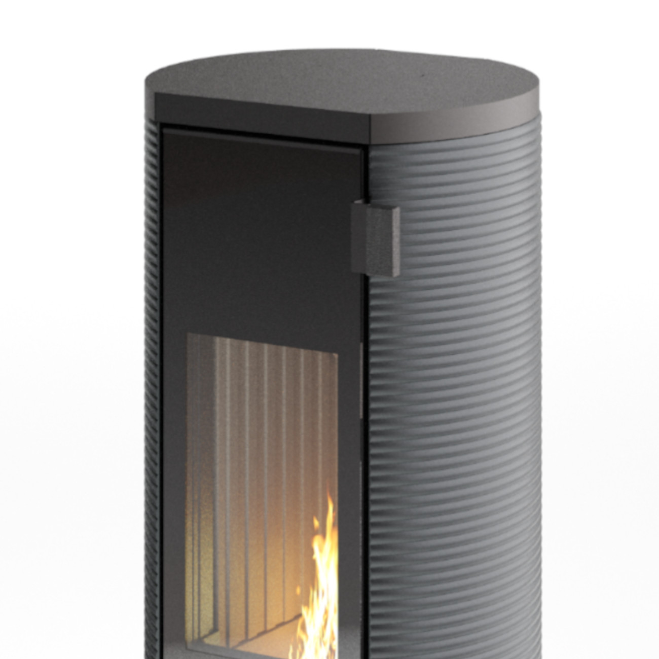 Conte Mini Anthrazit Thermotte Speicher Kaminofen 5KW RLU Conte Mini Anthrazit Thermotte Speicher Kaminofen 5KW RLU