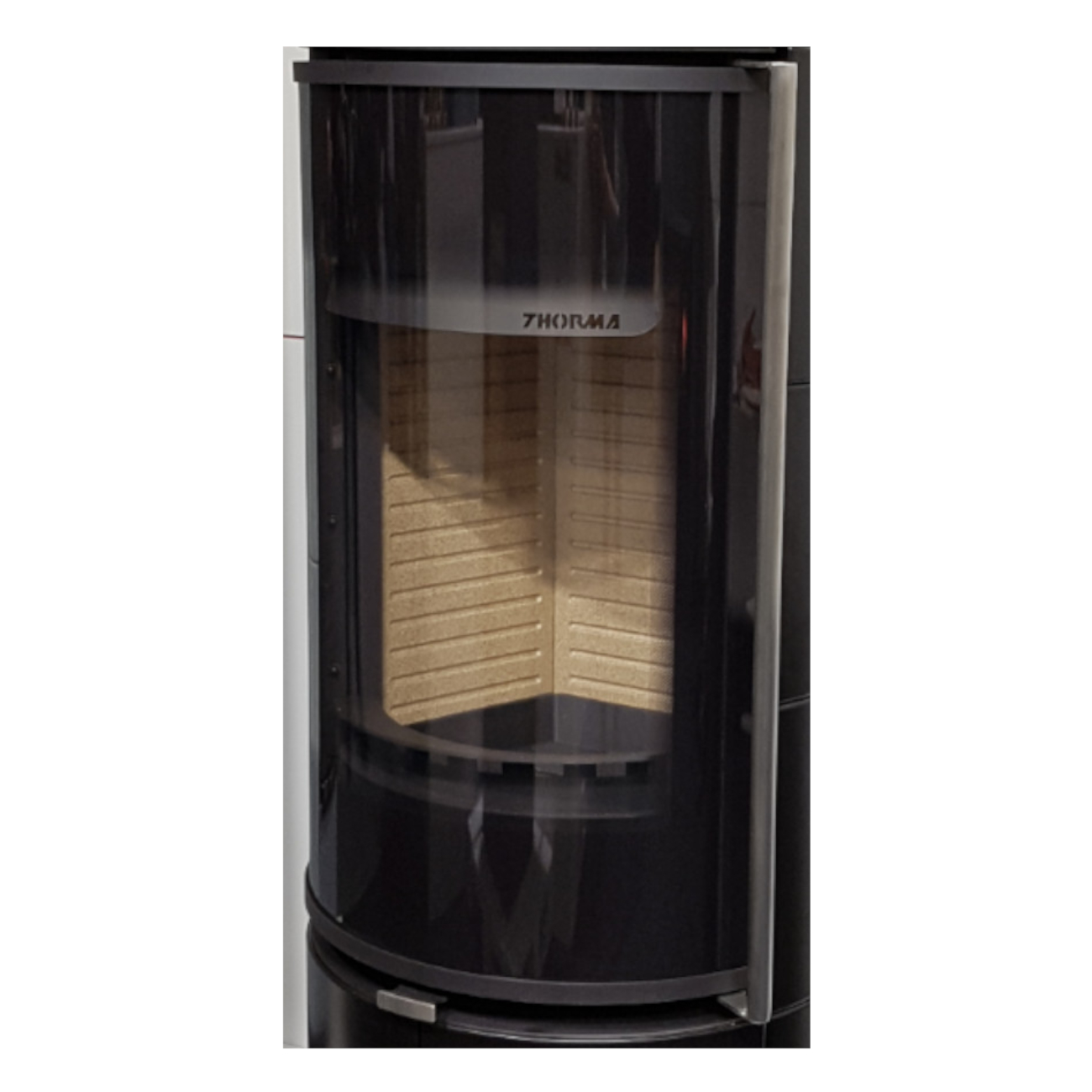 Glasscheibe bedruckt für Kaminofen Delia, Andorra, Atika Glasscheibe bedruckt für Kaminofen Delia, Andorra, Atika