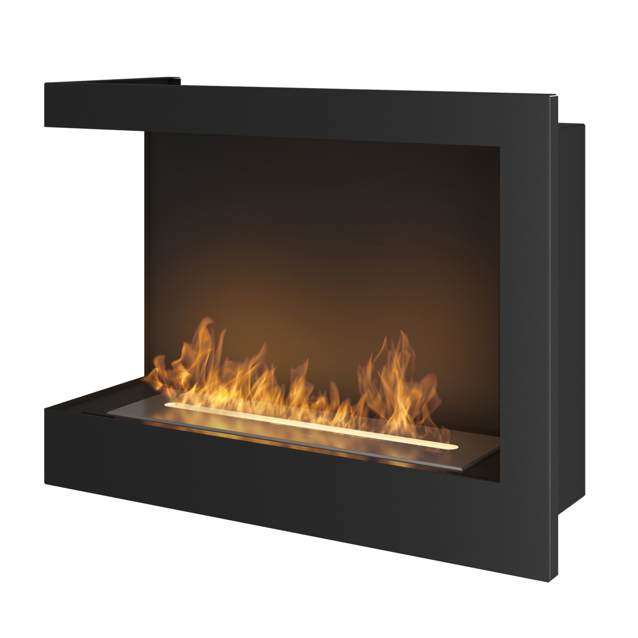 CORNER L600 Ethanolkamin Einbaukassette Ecke Links CORNER L600 Ethanolkamin Einbaukassette Ecke Links
