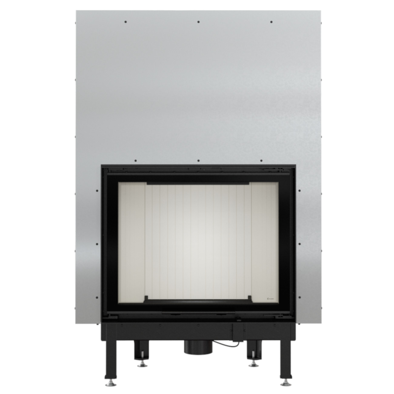 kratki_nadia_13_front_hebetuer Nadia 13 Warmluft Kamineinsatz 13kW mit Hebetür