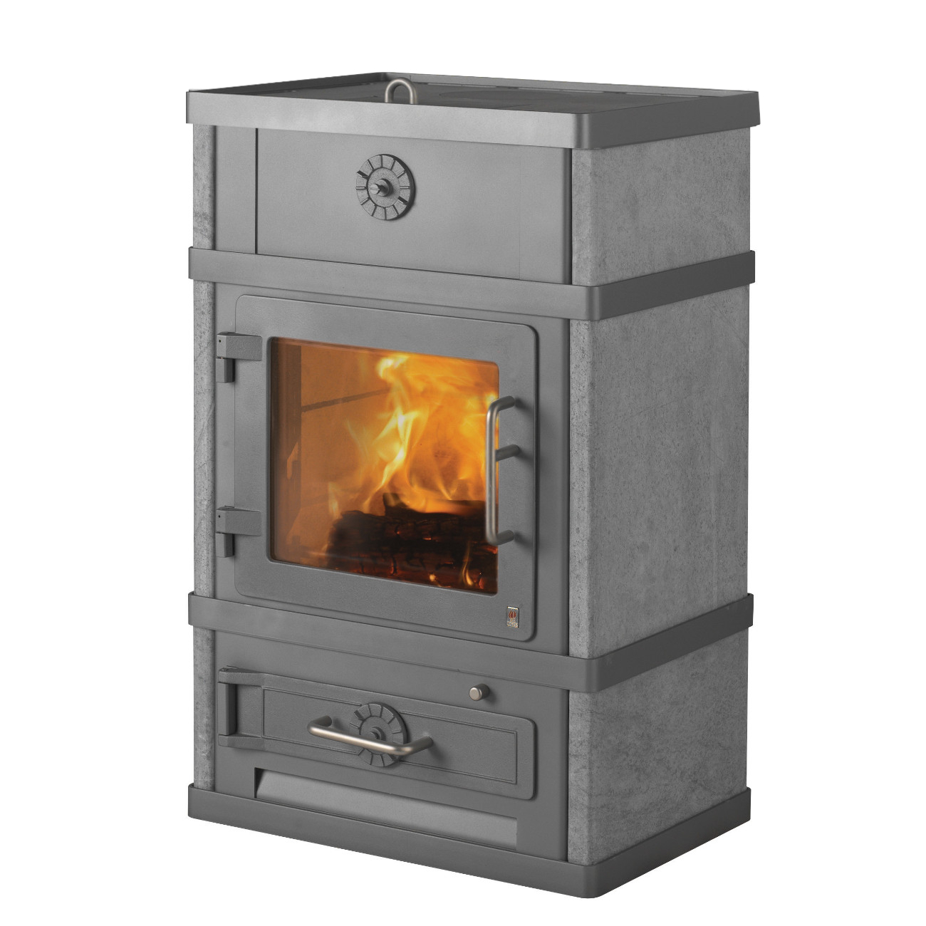 lotus-kaminofen-2080-grau-web1-ohne-topplatte Lotus 2080 Speckstein Kaminofen 8kW Grau