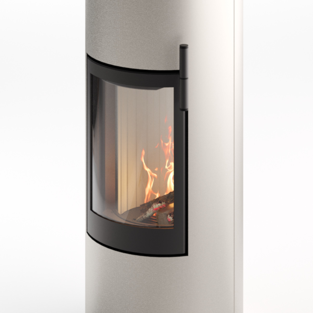 Rondotherm XL Champagner Speicherkaminofen 7KW