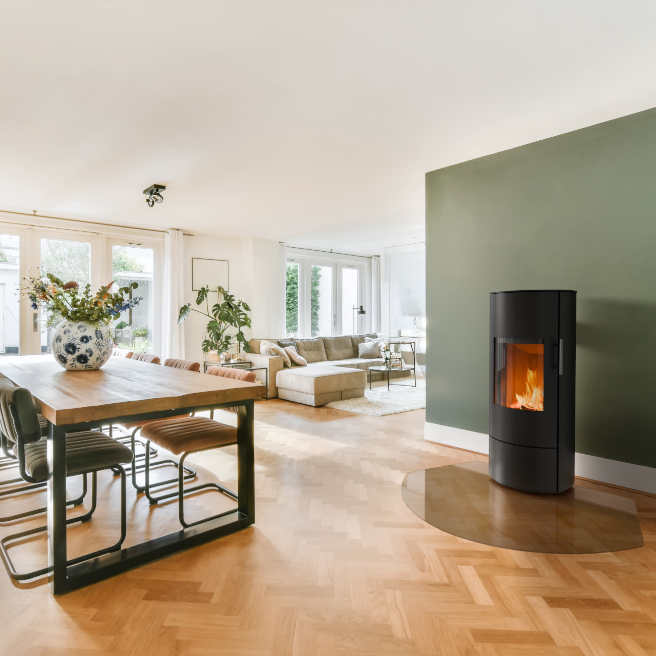 Gemini Kaminofen Schwarz 6kW