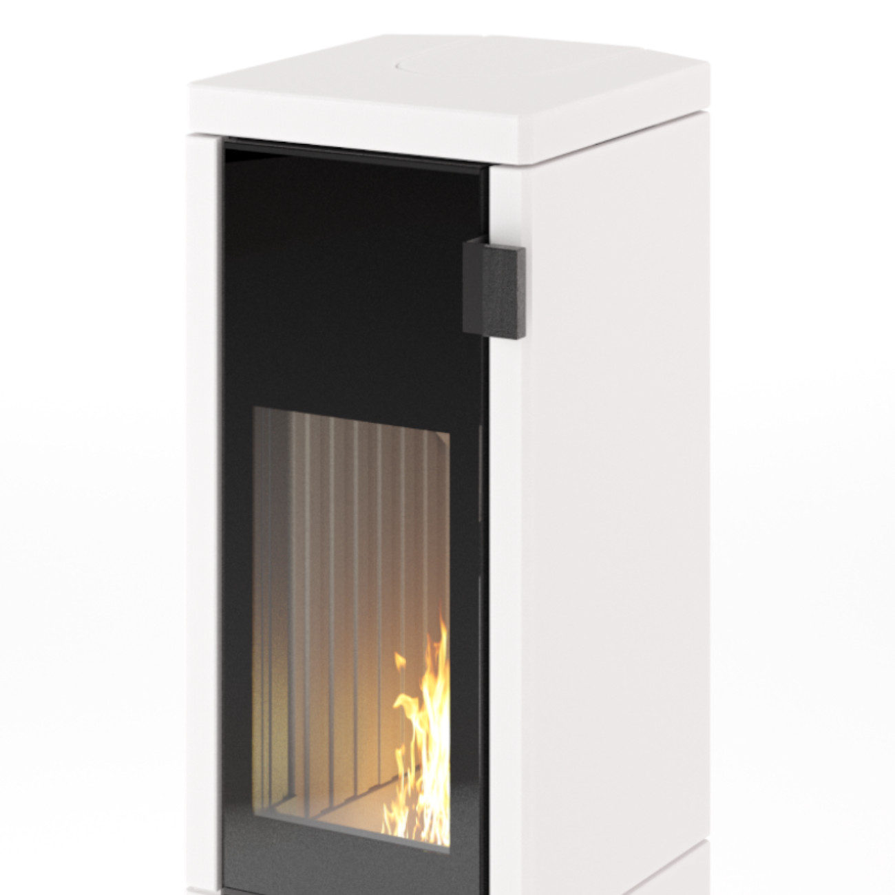 Conte Mini Eck Creme Thermotte Speicher Kaminofen 5KW RLU