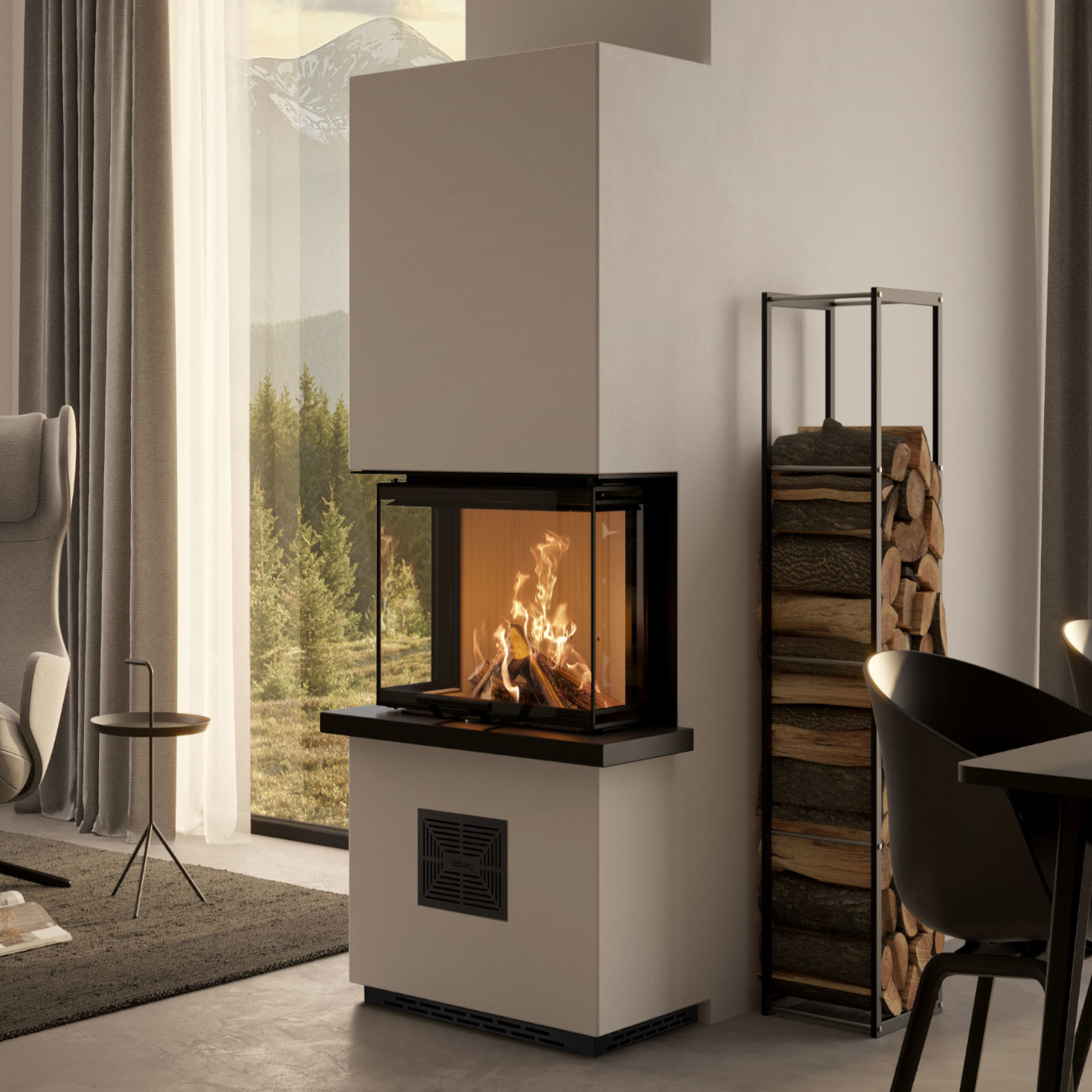 Osorno S Kaminbauelemente Panorama Kaminofen 6kW